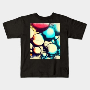 Vintage wall abstract bubbles pattern street art Kids T-Shirt